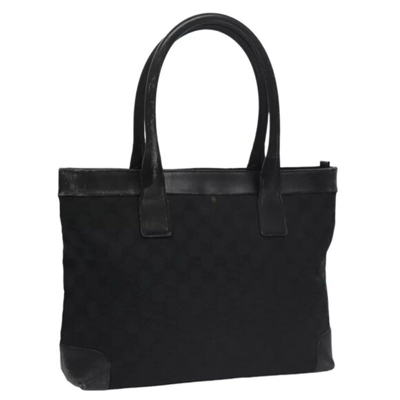 GUCCI GG Canvas Hand Bag Black 33890 Auth - Picture 1 of 14